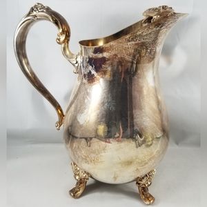 Vintage Countess International Silver Company Footed Pitcher Ice Guard 6217